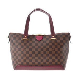 LOUIS VUITTON Damier Hyde Park Fuchsia Pink Canvas Bag